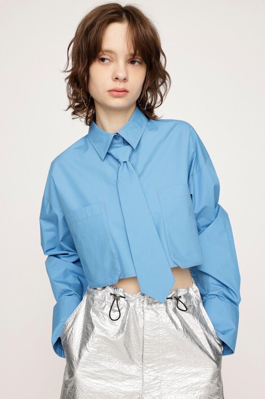SLY「CROP SH WITH TIE」|シャツ・ブラウス|