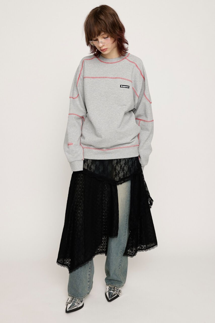 SLY「STITCHED LINE SW トップス」|Tシャツ・カットソー|