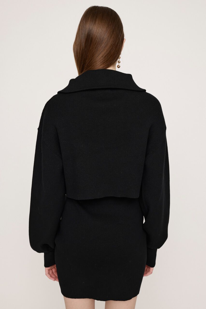 SLY「BIG COLLOR ZIP UP 2P ショートワンピース」|ワンピース|