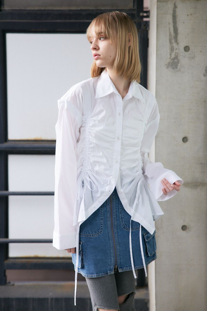 SLY「OPEN SHOULDER DROST シャツ」|シャツ・ブラウス|