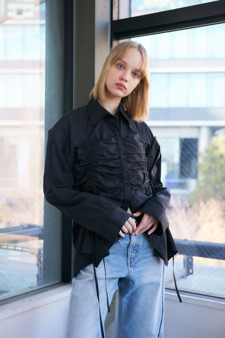 SLY「OPEN SHOULDER DROST シャツ」|シャツ・ブラウス|