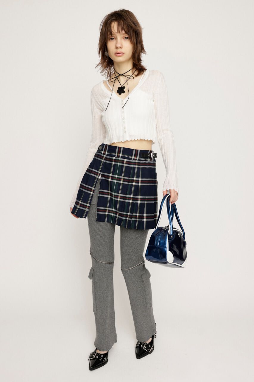 SLY「SHEER CROCHET HG カーディガン」|カーディガン|