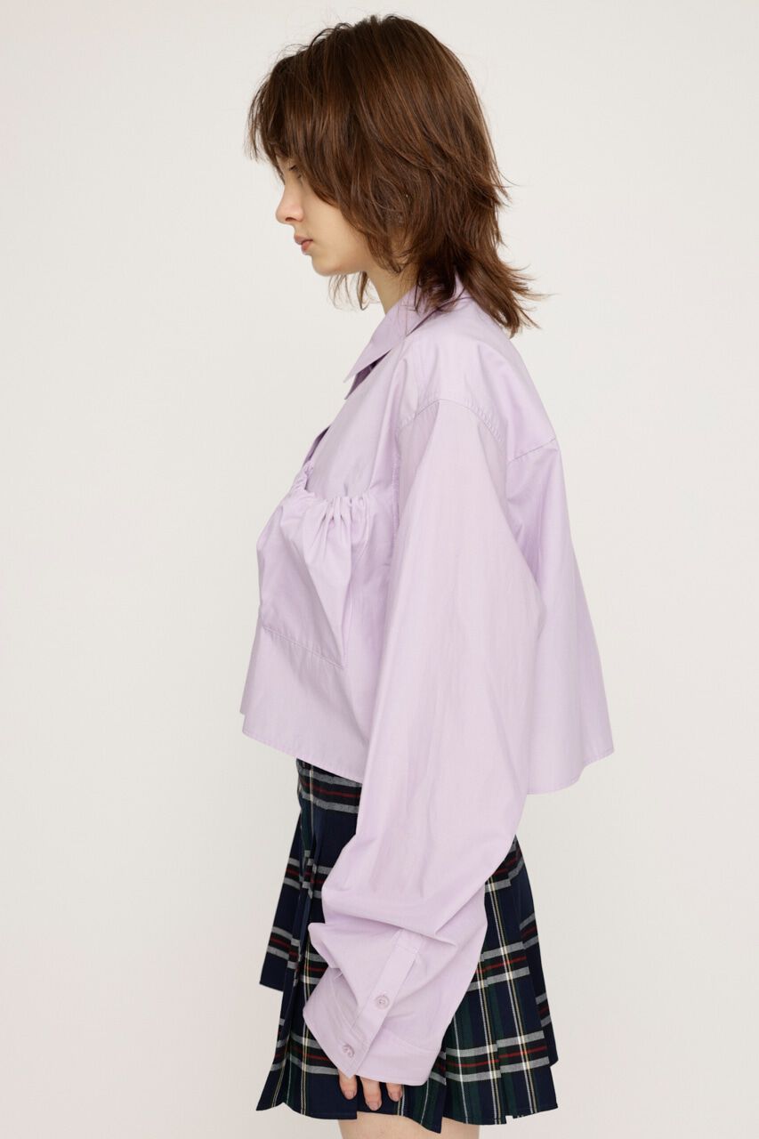SLY「GATHER POCKET CROPPED シャツ」|シャツ・ブラウス|