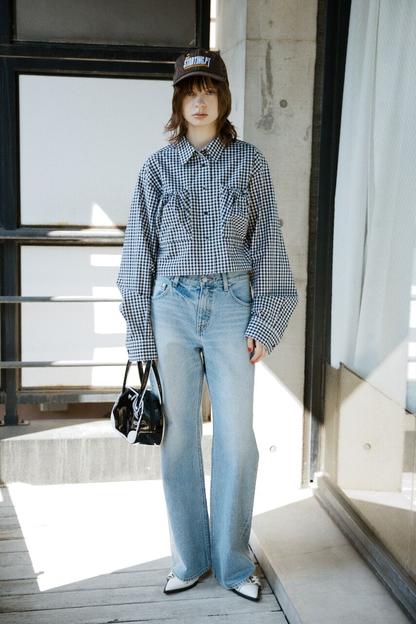 SLY「GATHER POCKET CROPPED シャツ」|シャツ・ブラウス|