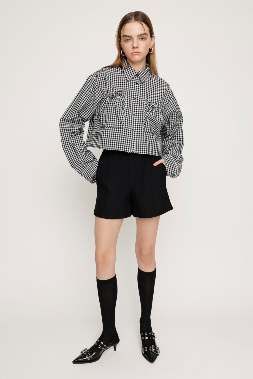 SLY「GATHER POCKET CROPPED シャツ」|シャツ・ブラウス|