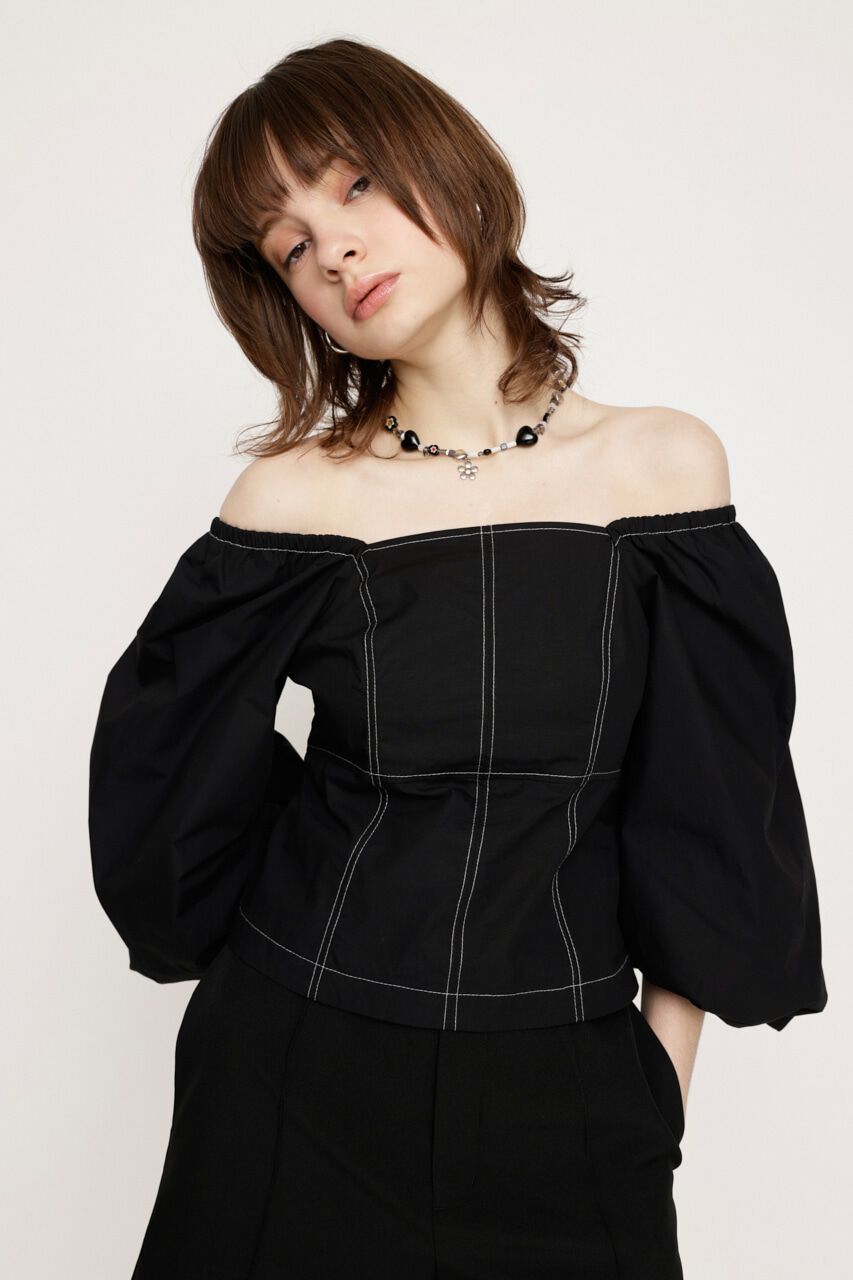 SLY「BALLOON SLEEVE 2WAY ブラウス」|シャツ・ブラウス|