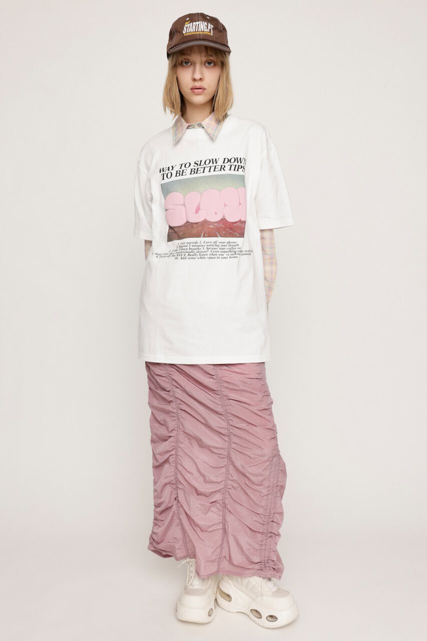 SLY「I LINE GATHER スカート」|スカート|