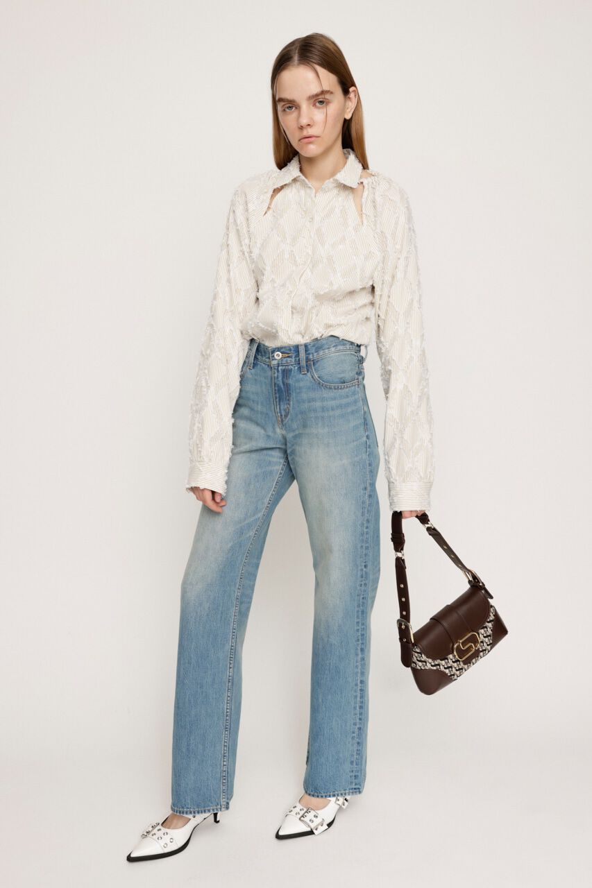 SLY「SHOULDER CUT FRINGE シャツ」|シャツ・ブラウス|