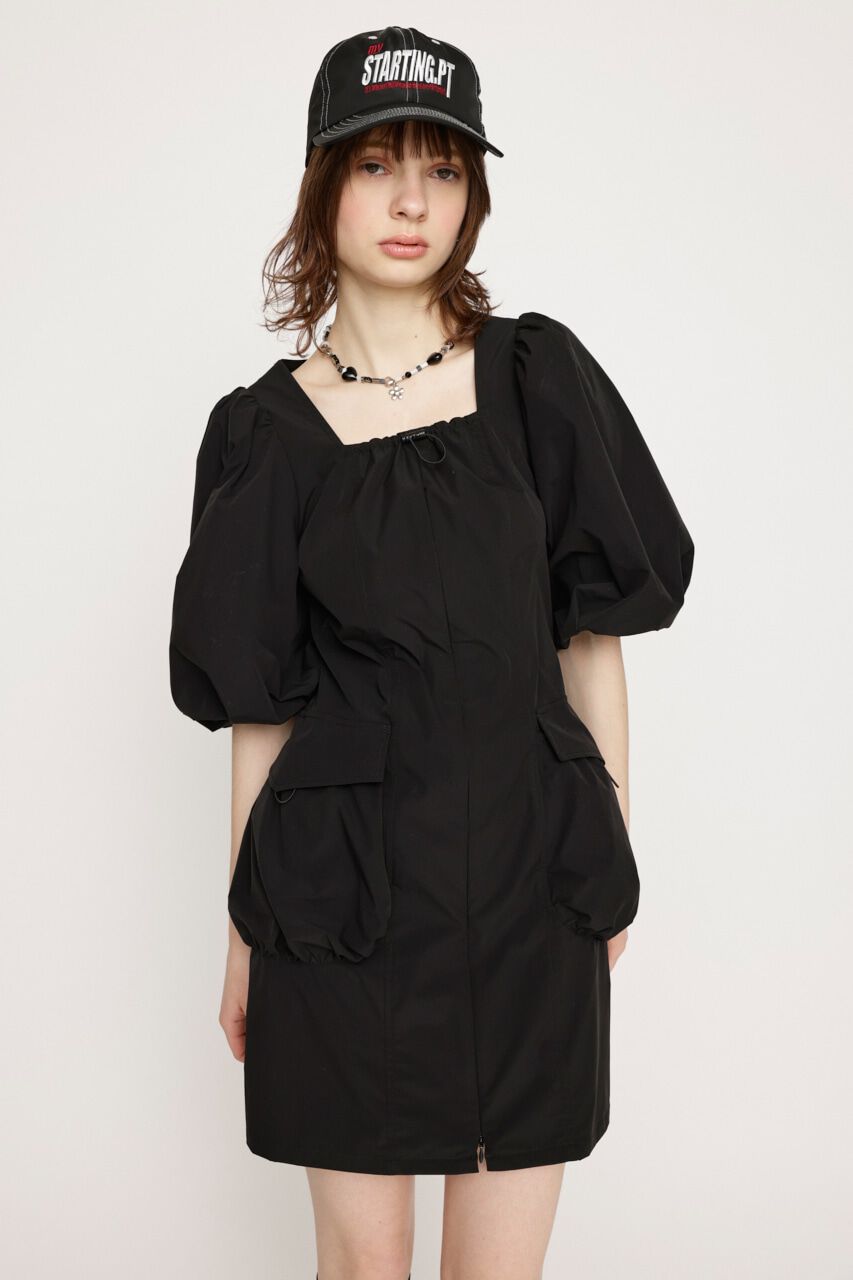 SLY「OPEN HEM SPINDLE DESIGN ショートワンピース」|ワンピース|