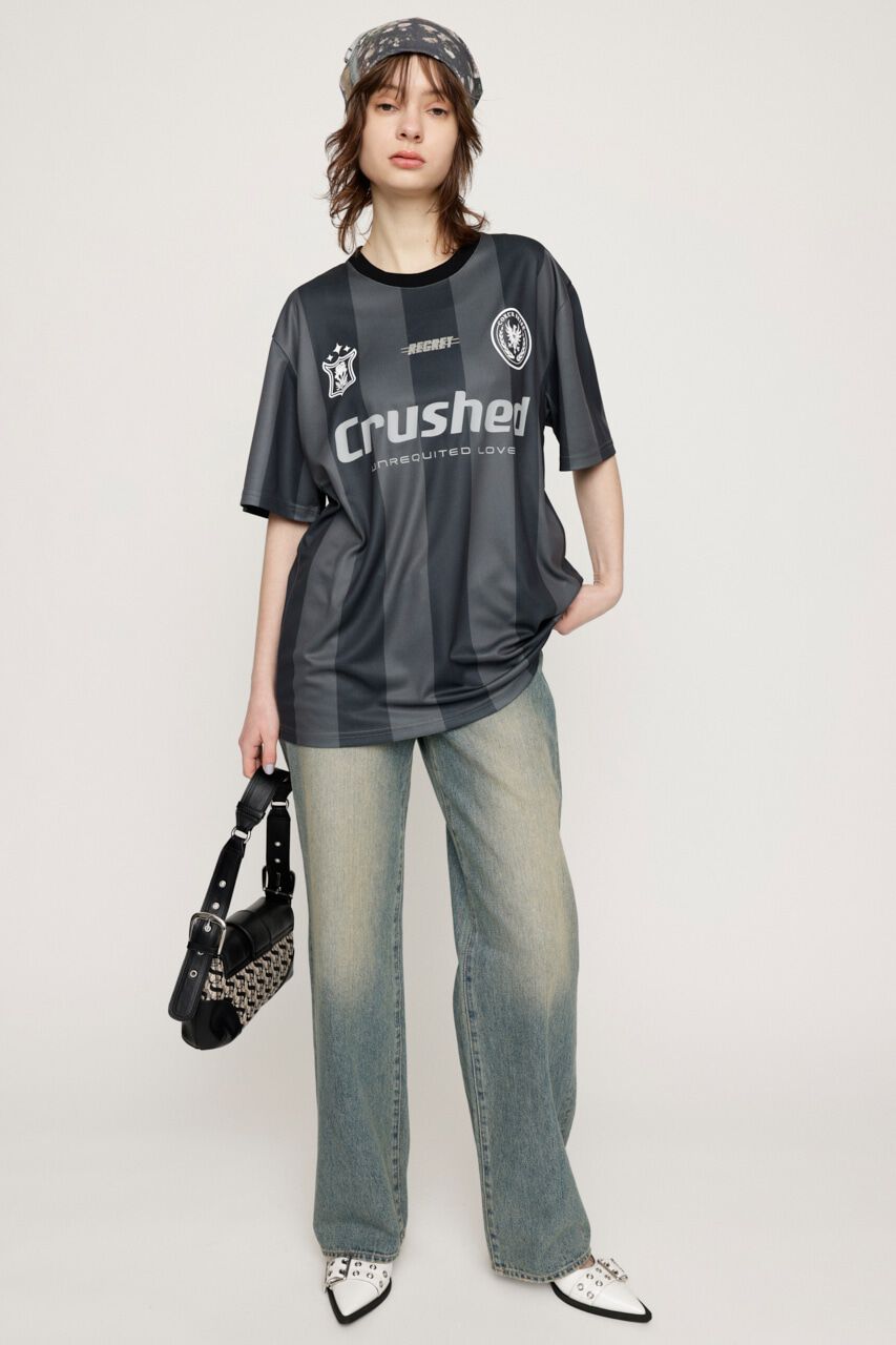 SLY「STRIPE UNIFORM LOGO Tシャツ」|Tシャツ・カットソー|