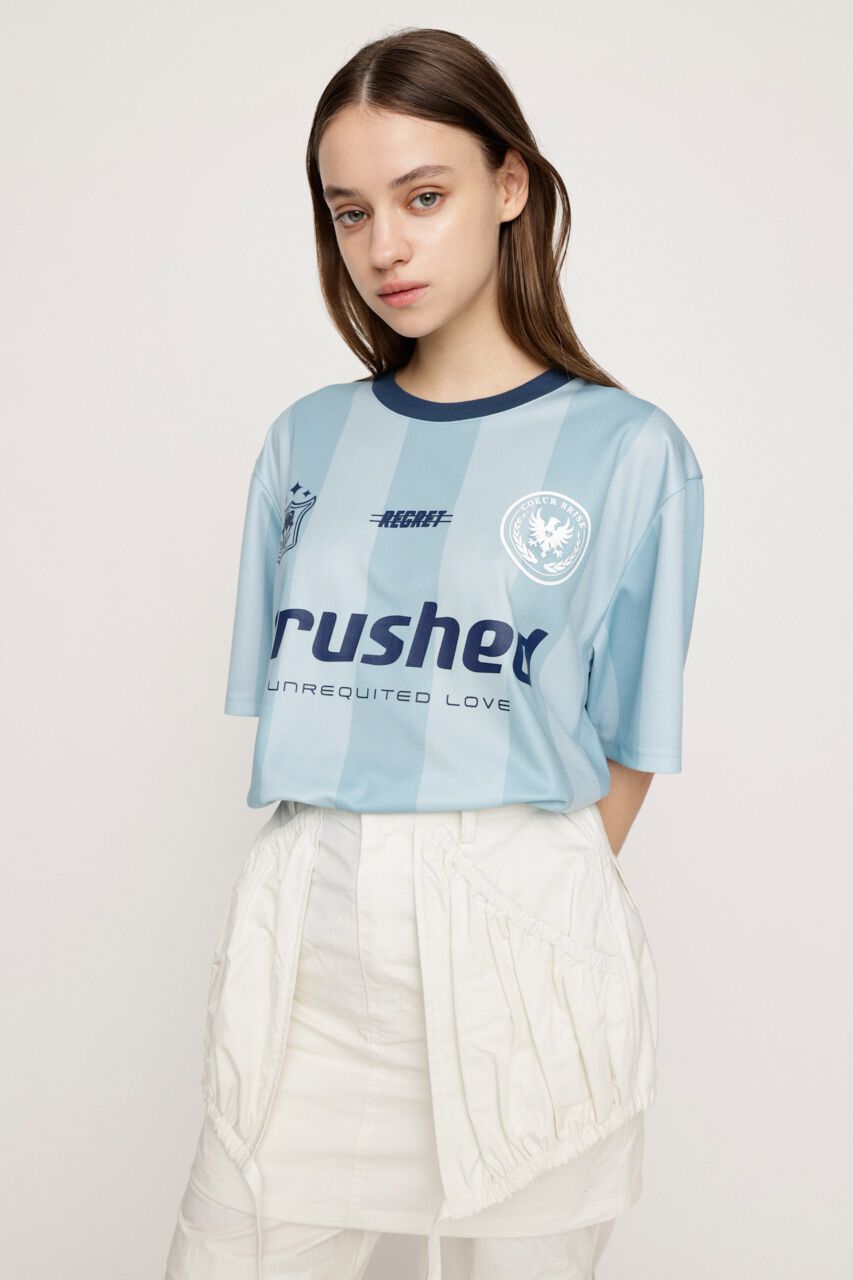 SLY「STRIPE UNIFORM LOGO Tシャツ」|Tシャツ・カットソー|