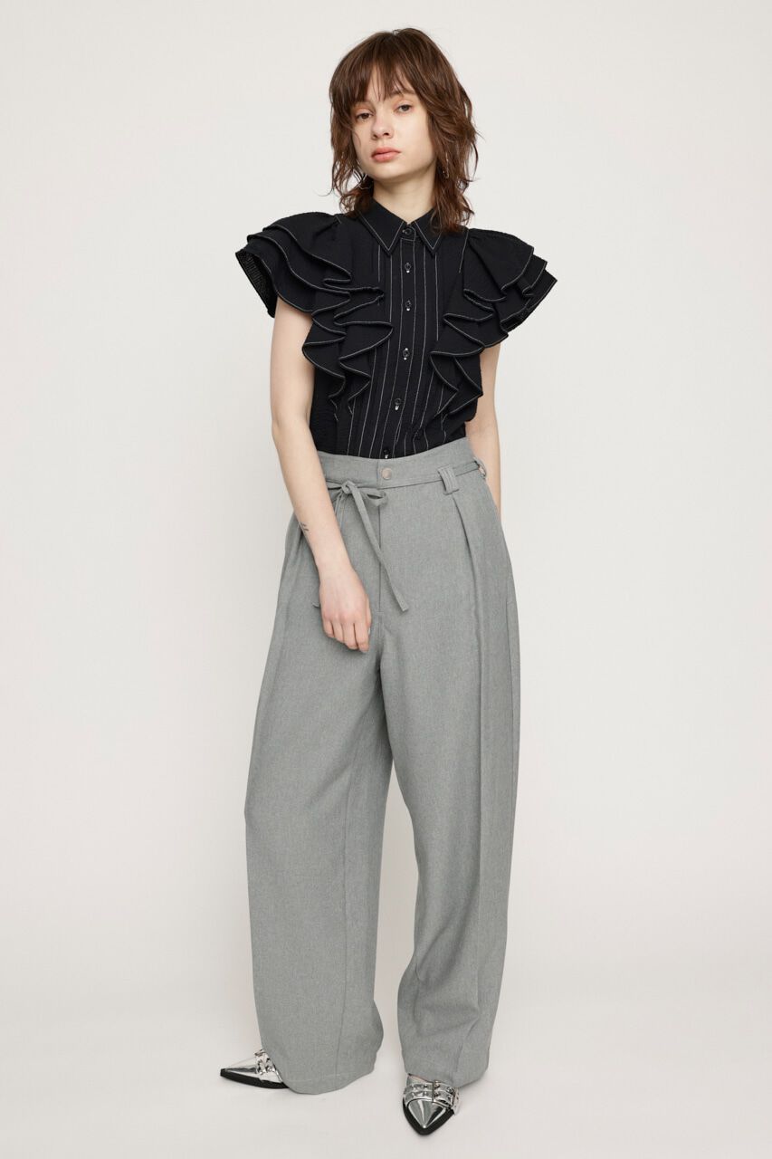 SLY「2WAY SEERSUCKER FRILL ブラウス」|シャツ・ブラウス|