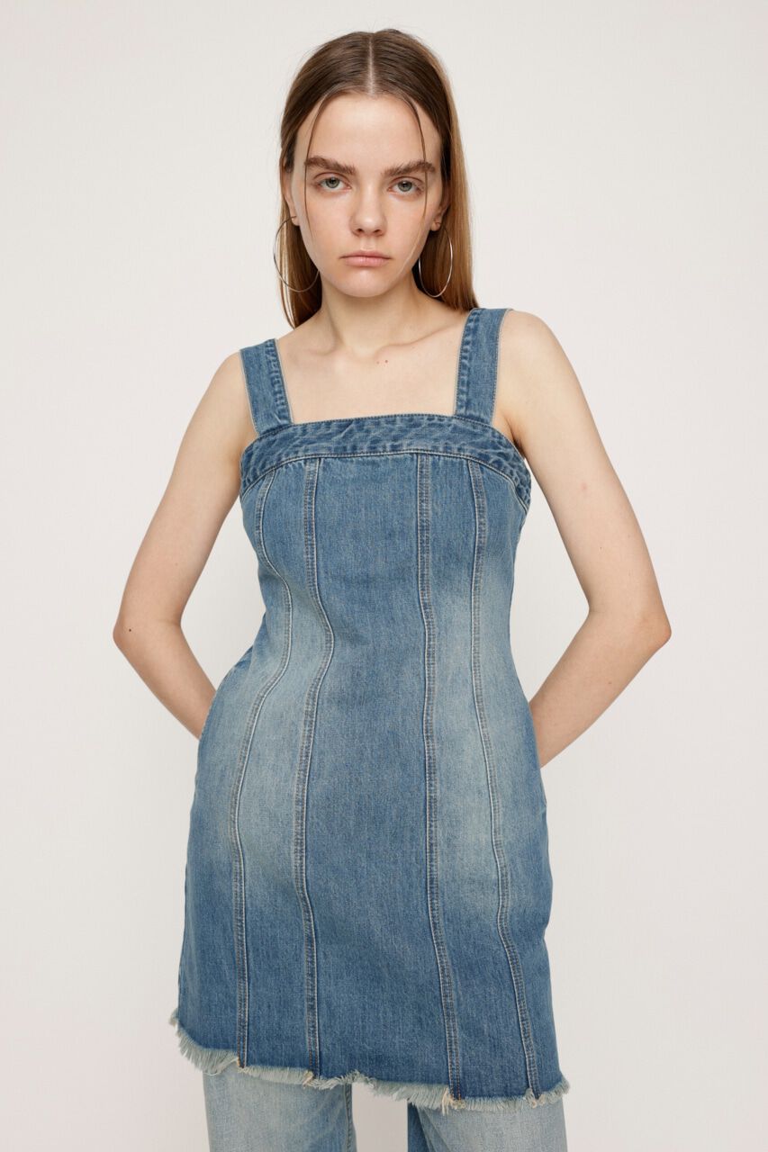 SLY「SILAS DENIM S／OP-B」|ワンピース|