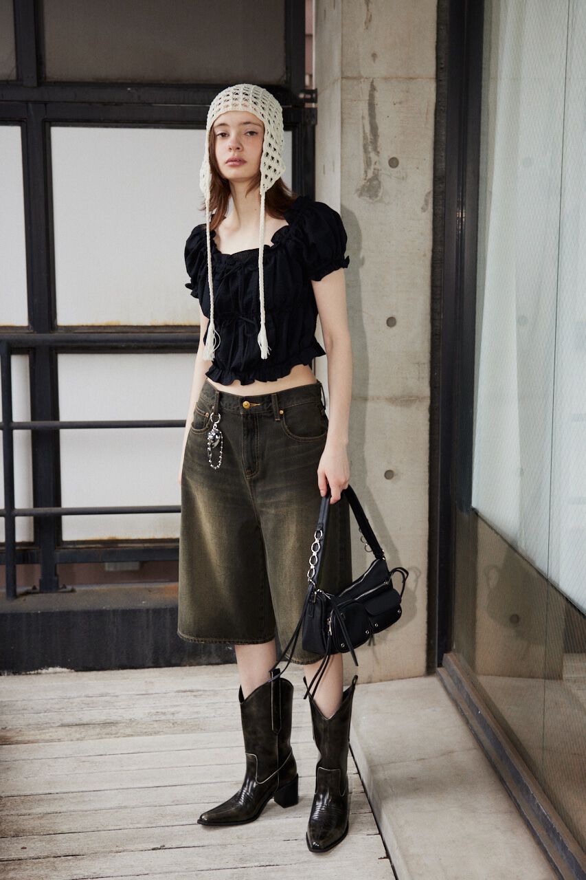 SLY「GATHER RIBBON ブラウス」|シャツ・ブラウス|