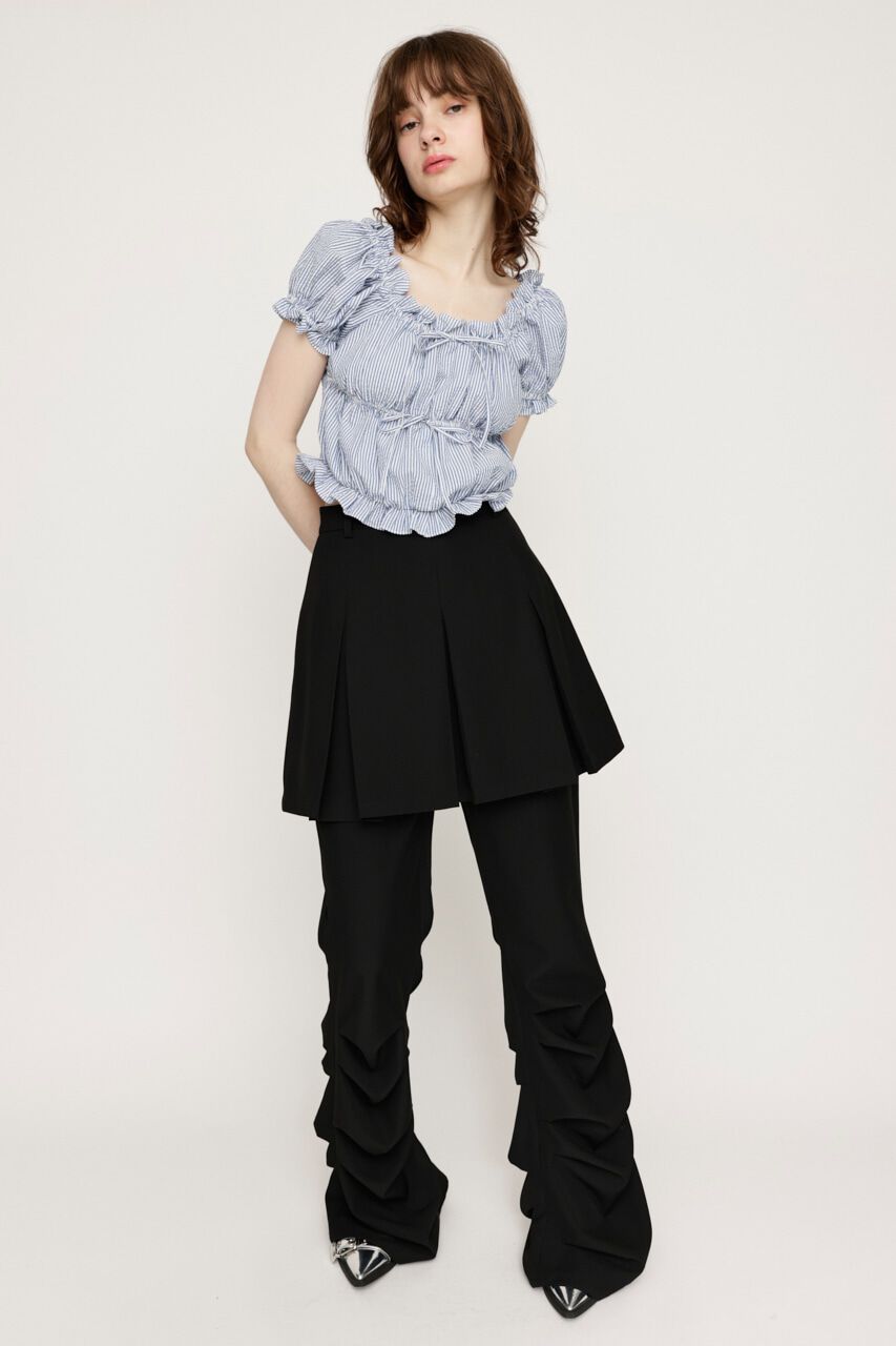 SLY「GATHER RIBBON ブラウス」|シャツ・ブラウス|