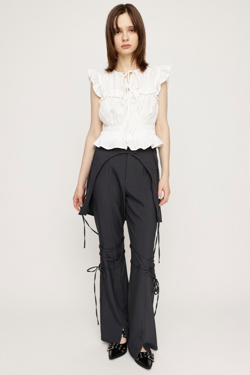 SLY「2WAY RIBBON FRILL トップス」|タンクトップ|