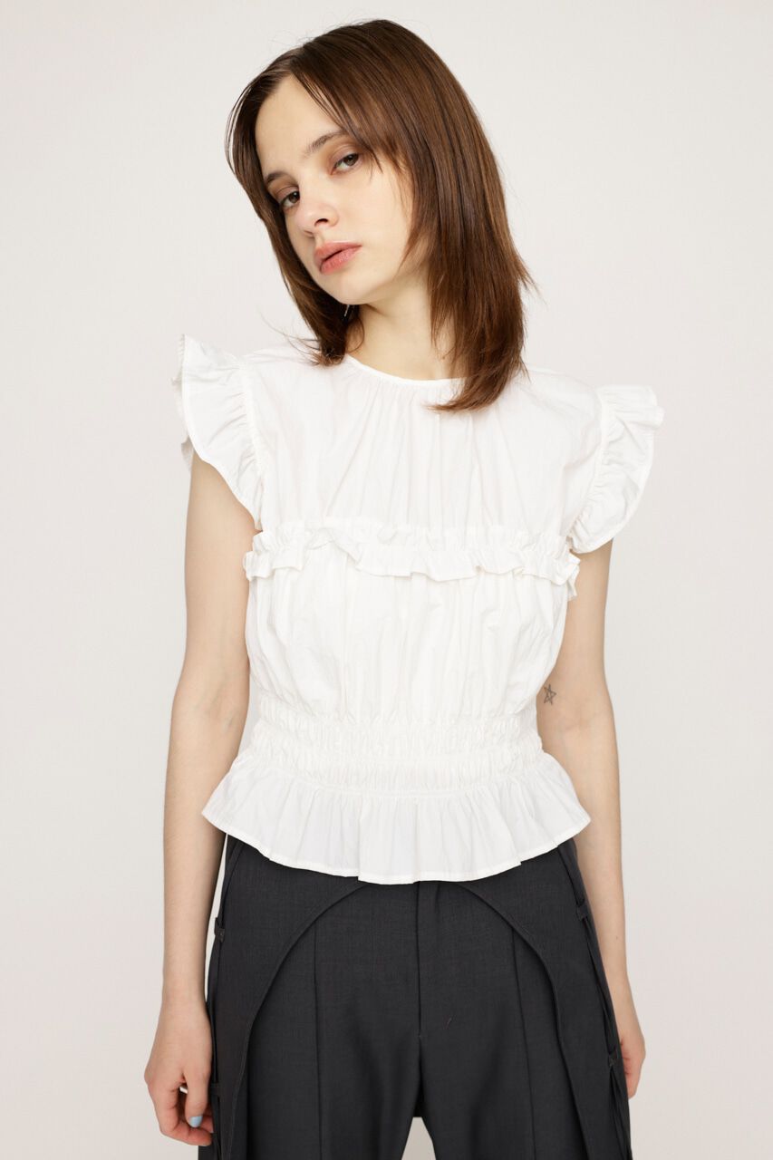 SLY「2WAY RIBBON FRILL トップス」|タンクトップ|