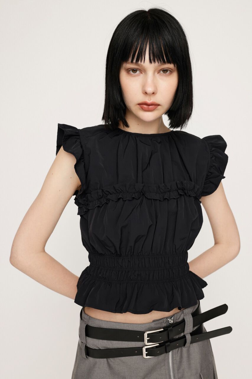 SLY「2WAY RIBBON FRILL トップス」|タンクトップ|
