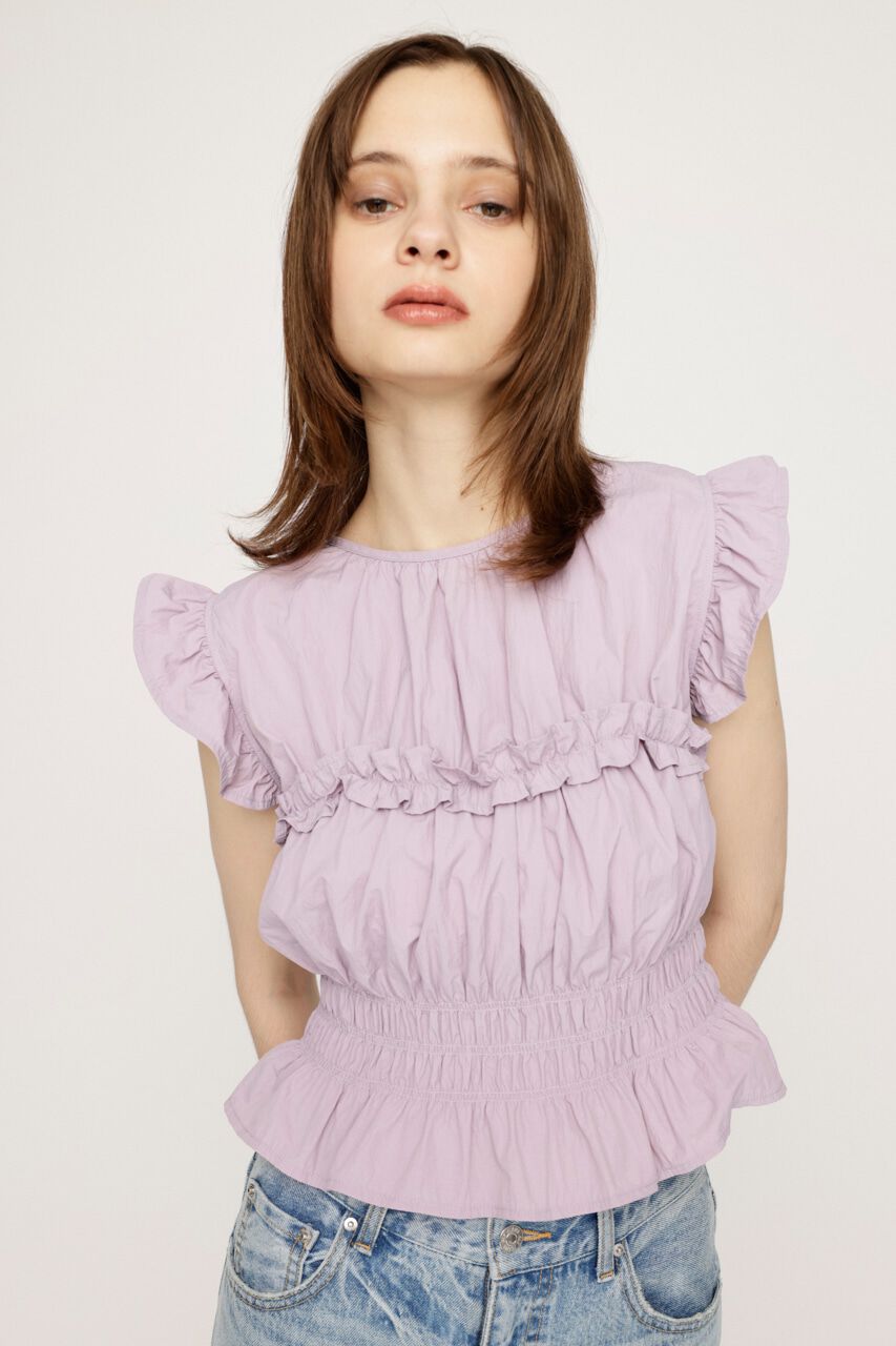 SLY「2WAY RIBBON FRILL トップス」|タンクトップ|