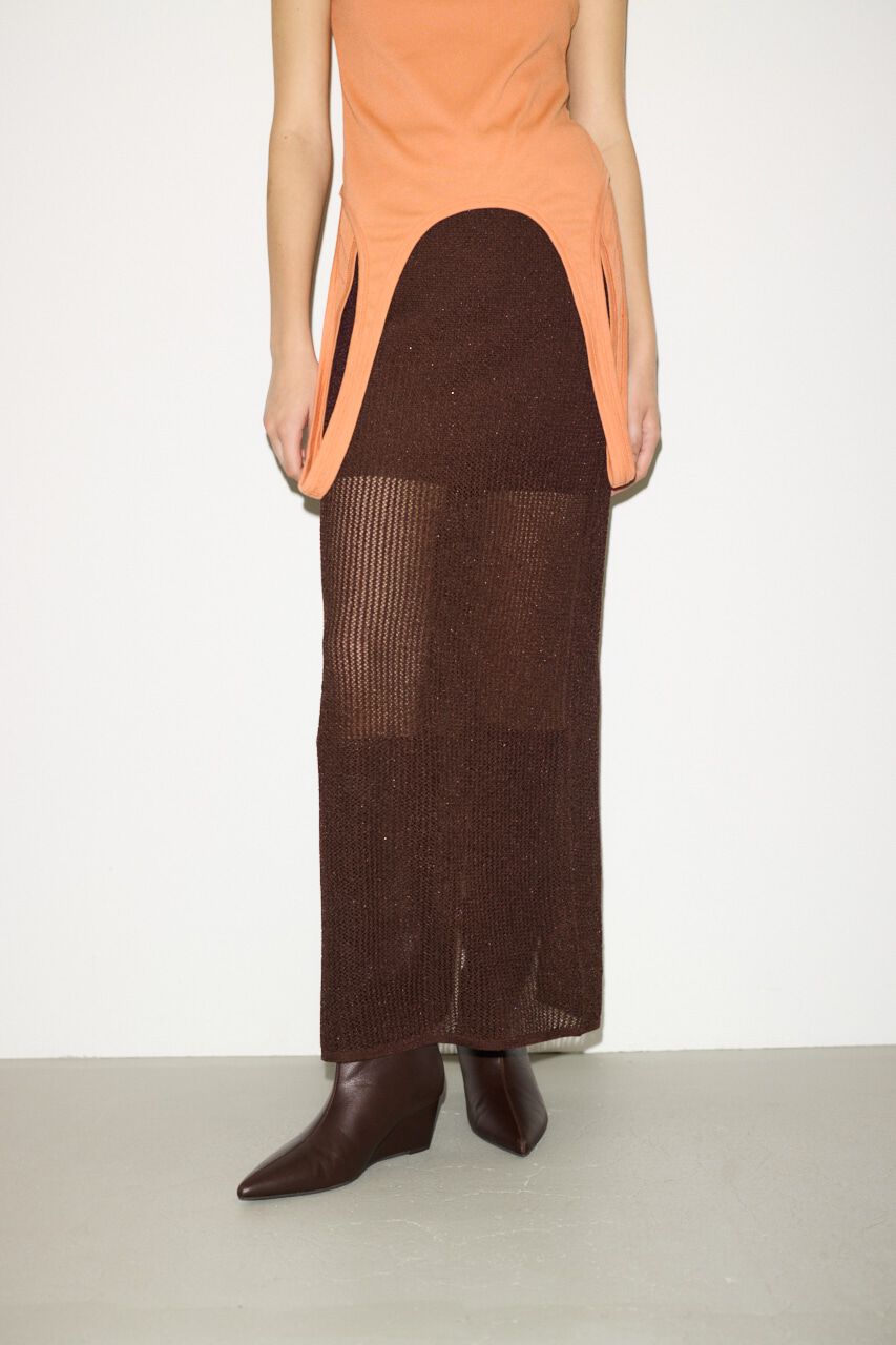 SLY「CROCHET SLIT ロングスカート」|スカート|