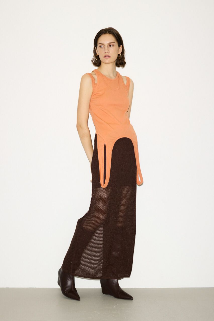 SLY「CROCHET SLIT ロングスカート」|スカート|