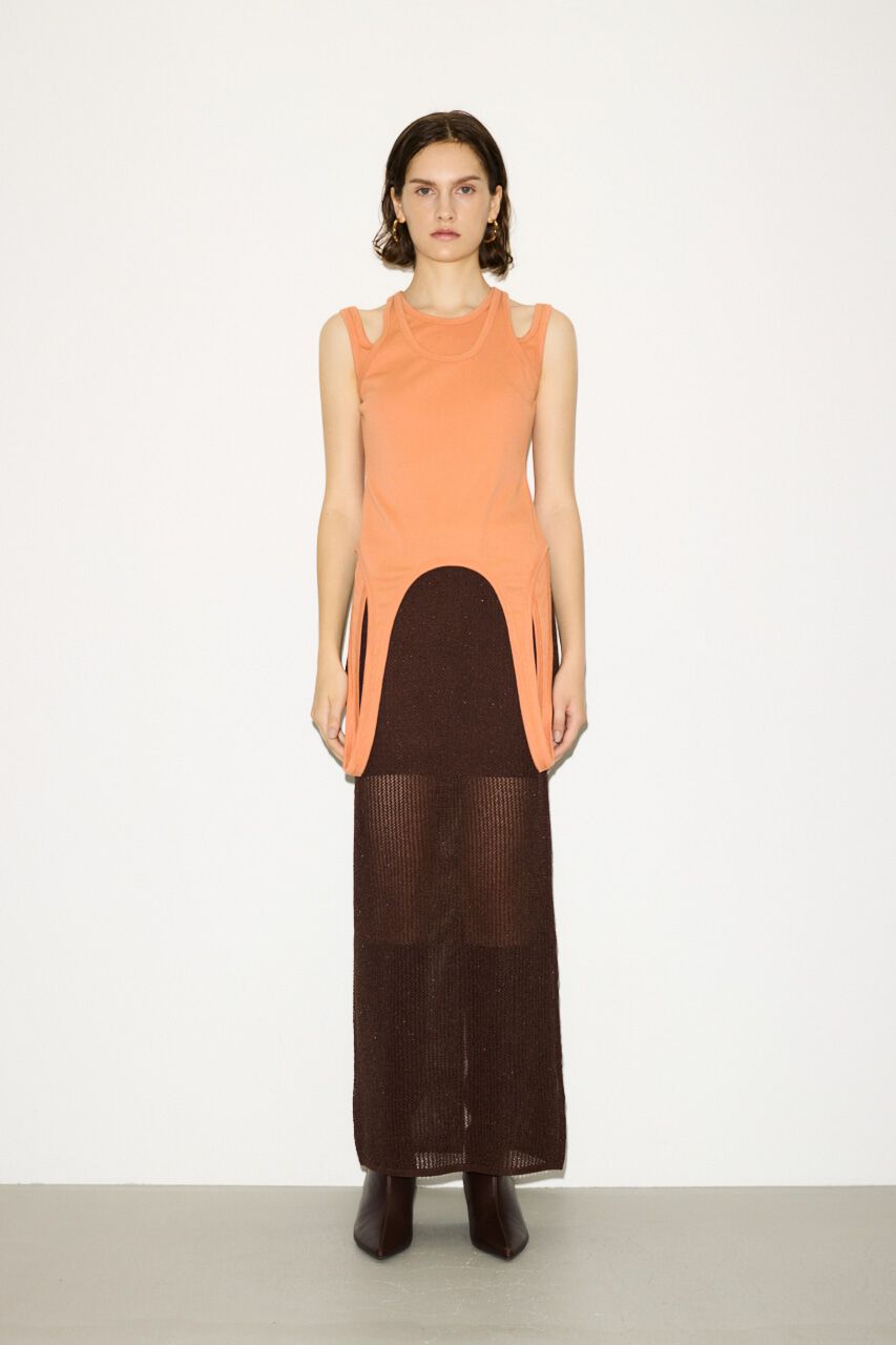 SLY「CROCHET SLIT ロングスカート」|スカート|