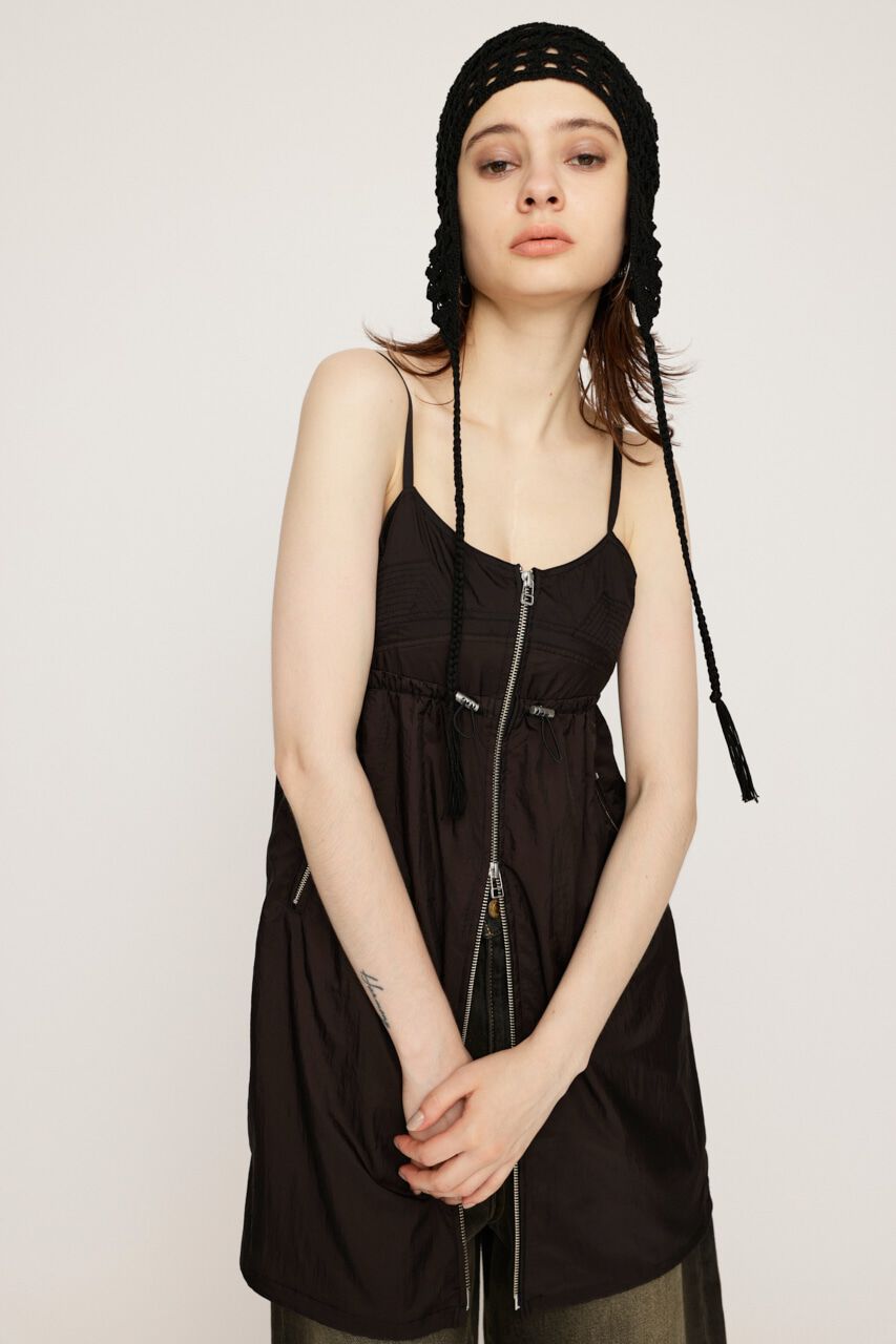 SLY「SHEER CAMI ZIP ドレス」|ワンピース|