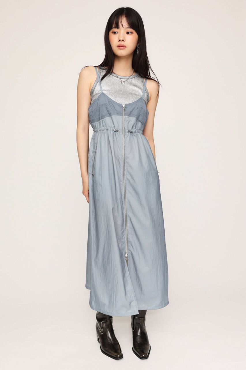 SLY「SHEER CAMI ZIP L／ドレス」|ワンピース|