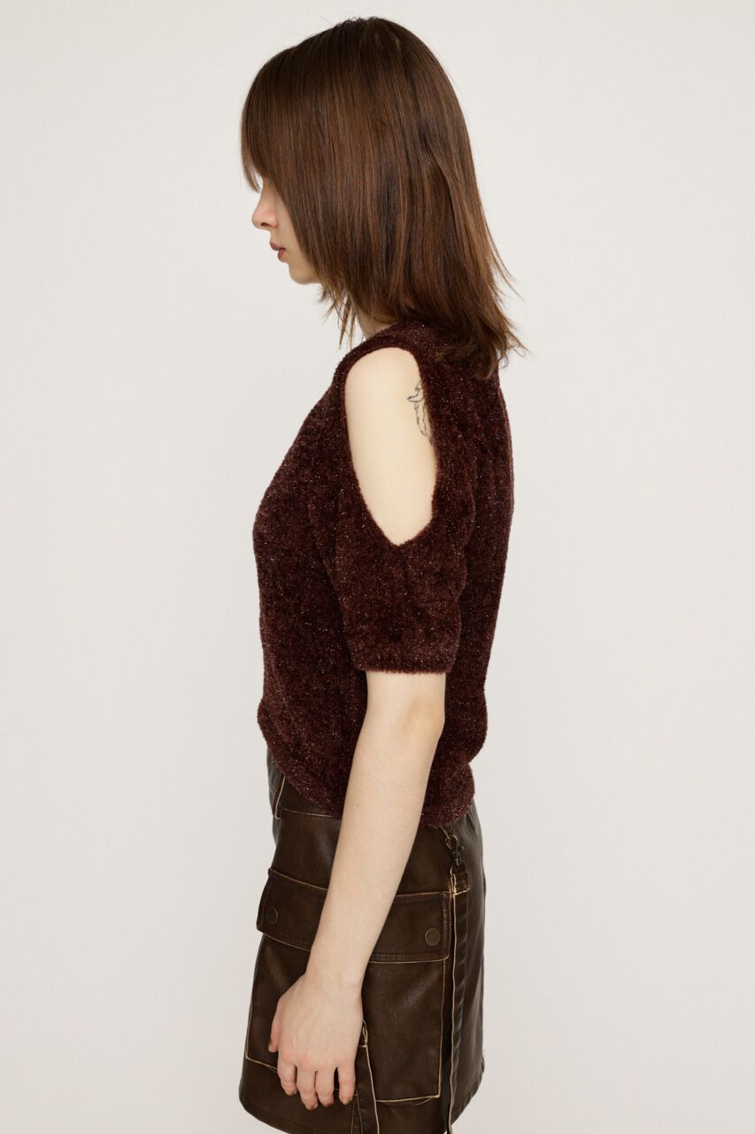 SLY「SHAGGY CUTOUT トップス」|ニット・セーター|