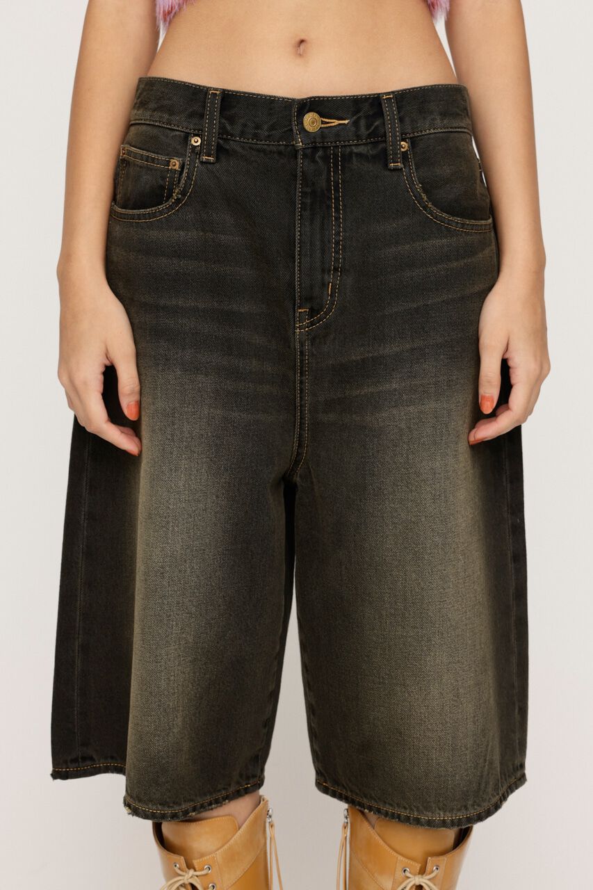 SLY「TRACY WIDE HALF PT-BE」|デニム|