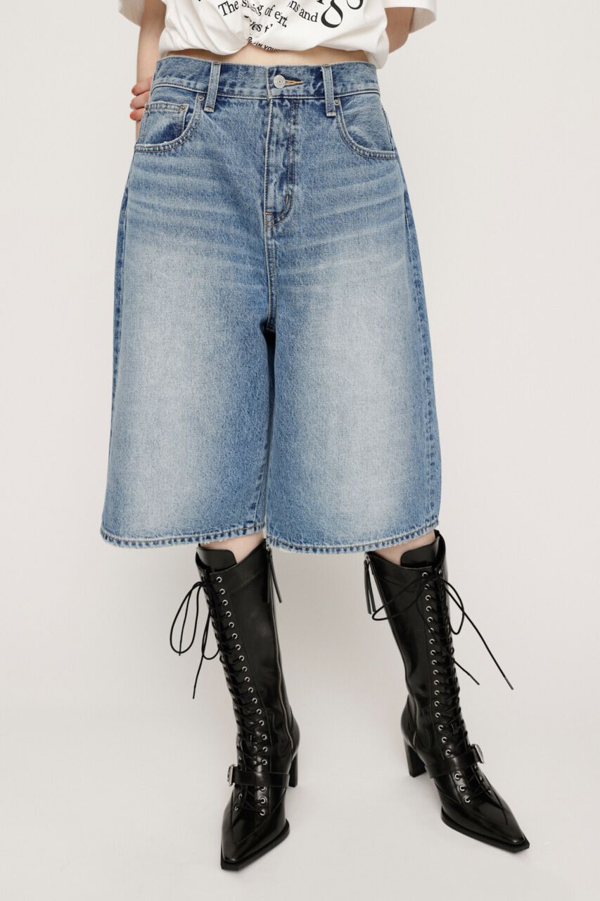 SLY「TRACY WIDE HALF PT-BE」|デニム|