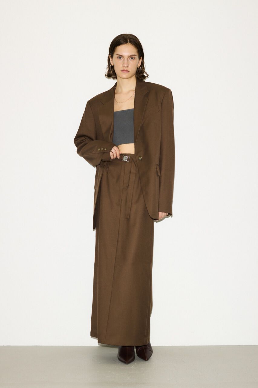 SLY「MANNISH BELTED I LINE ロングスカート」|スカート|