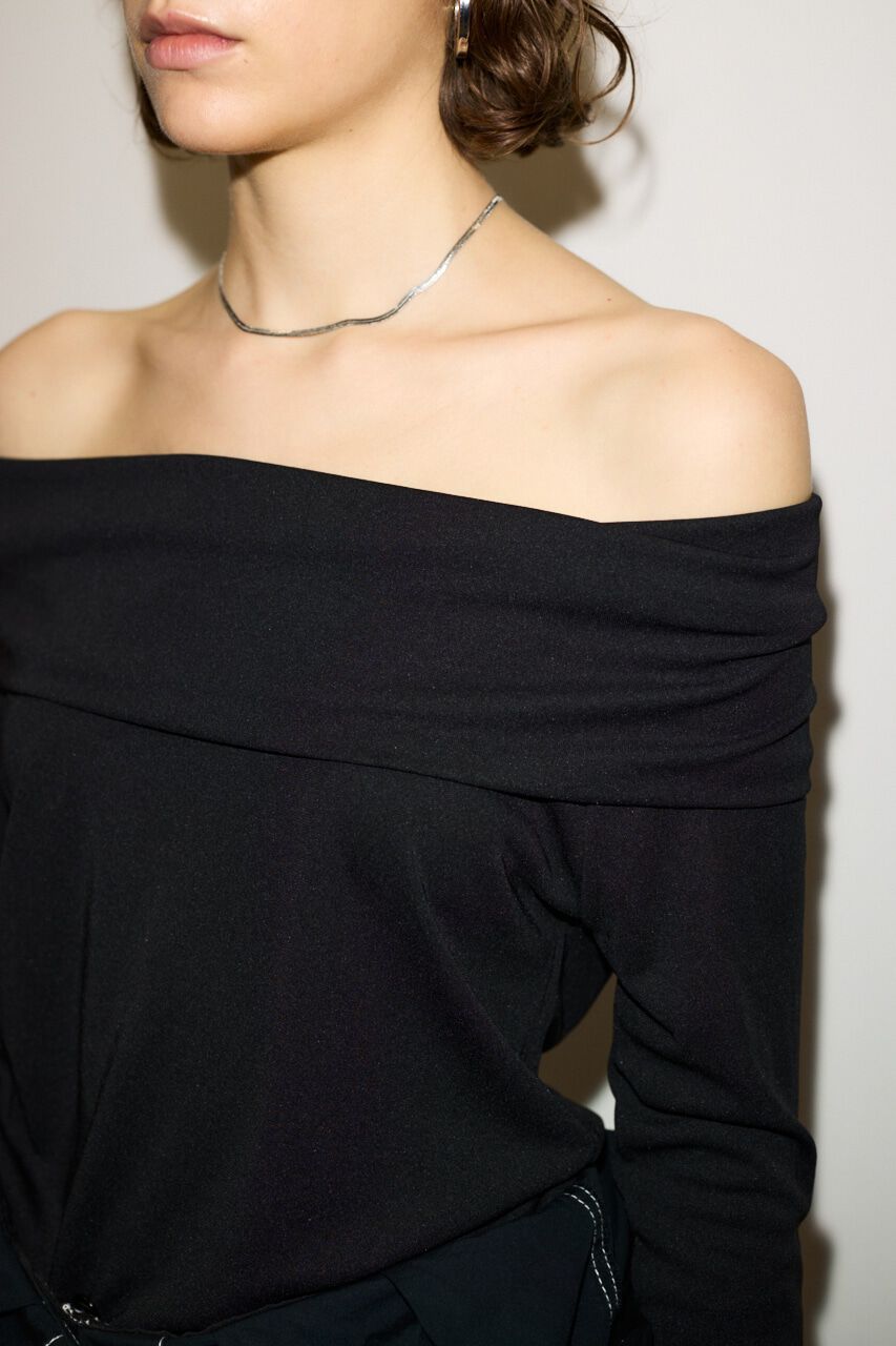 SLY「STRETCH OFF SHOULDER トップス」|Tシャツ・カットソー|