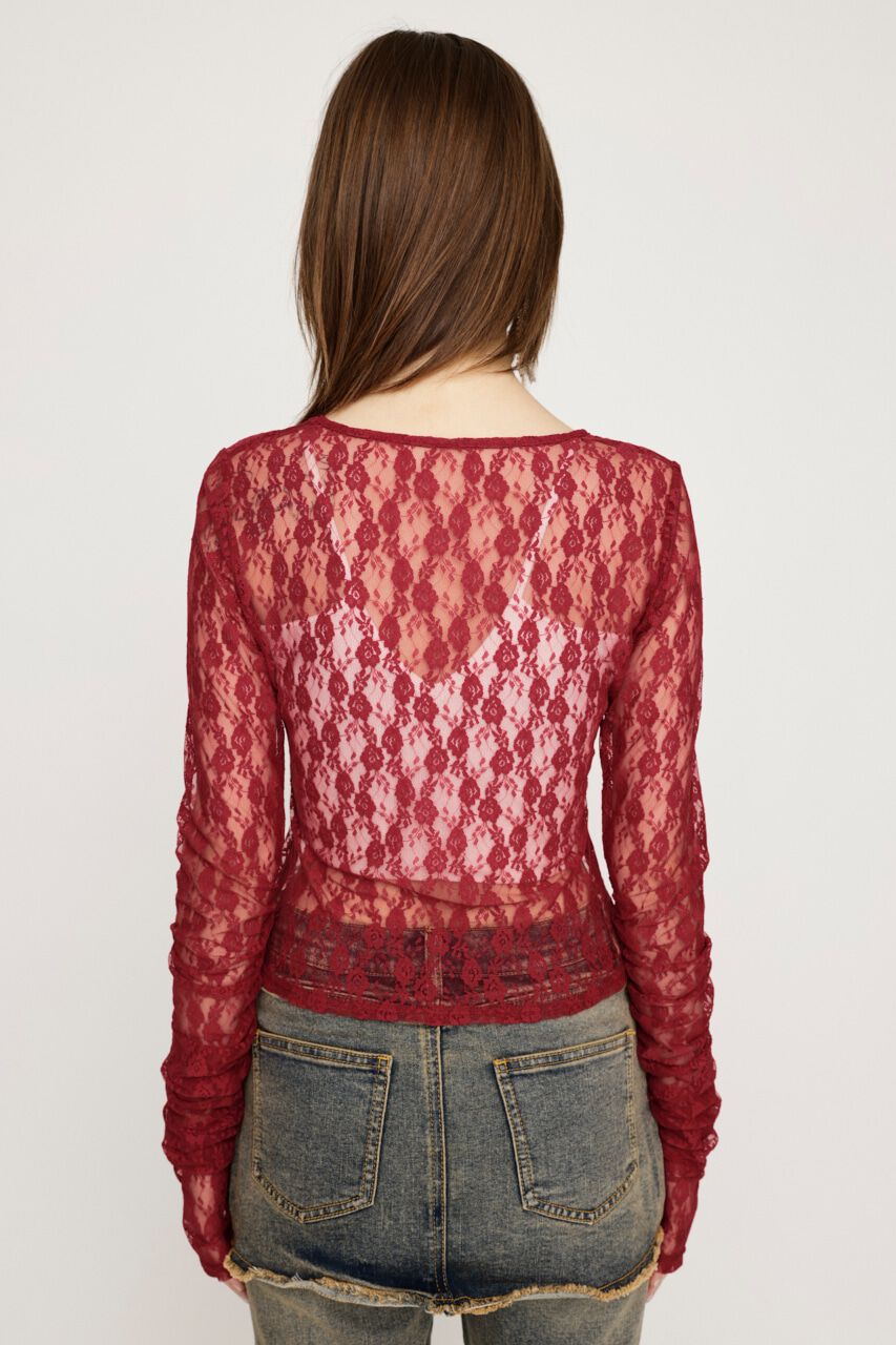 SLY「BASIC CUT LACE トップス」|Tシャツ・カットソー|
