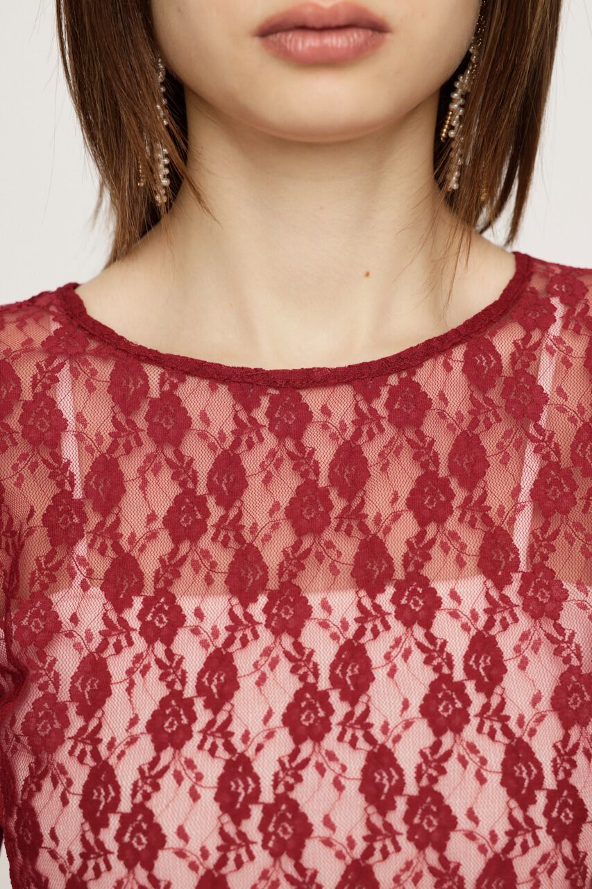 SLY「BASIC CUT LACE トップス」|Tシャツ・カットソー|