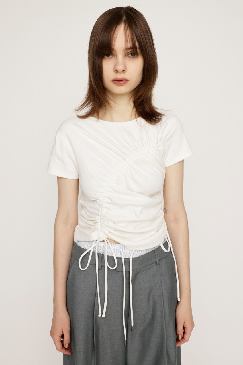 SLY「DROST GATHER COMPACT トップス」|Tシャツ・カットソー|