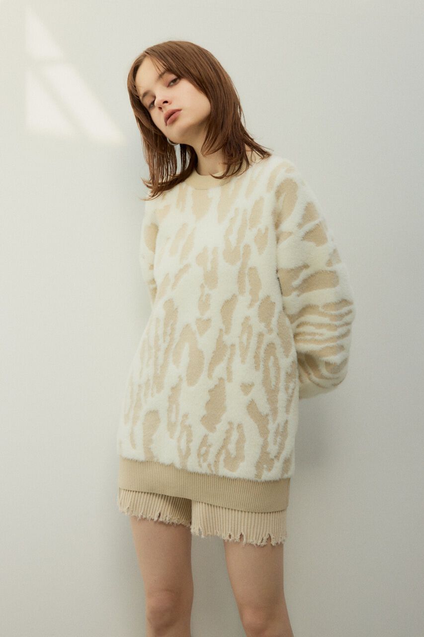 SLY「LEOPARD MOLLE JQ トップス」|ニット・セーター|