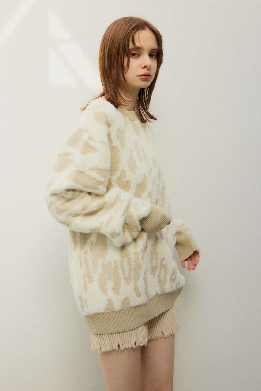 SLY「LEOPARD MOLLE JQ トップス」|ニット・セーター|