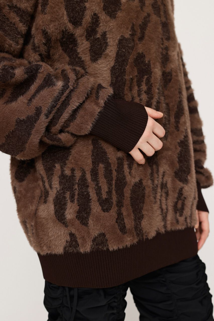 SLY「LEOPARD MOLLE JQ トップス」|ニット・セーター|