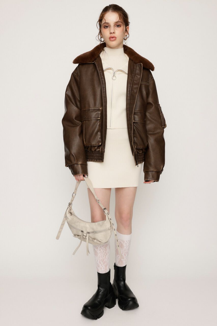 SLY「COLLAR ZIP 2P ワンピース」|ワンピース|