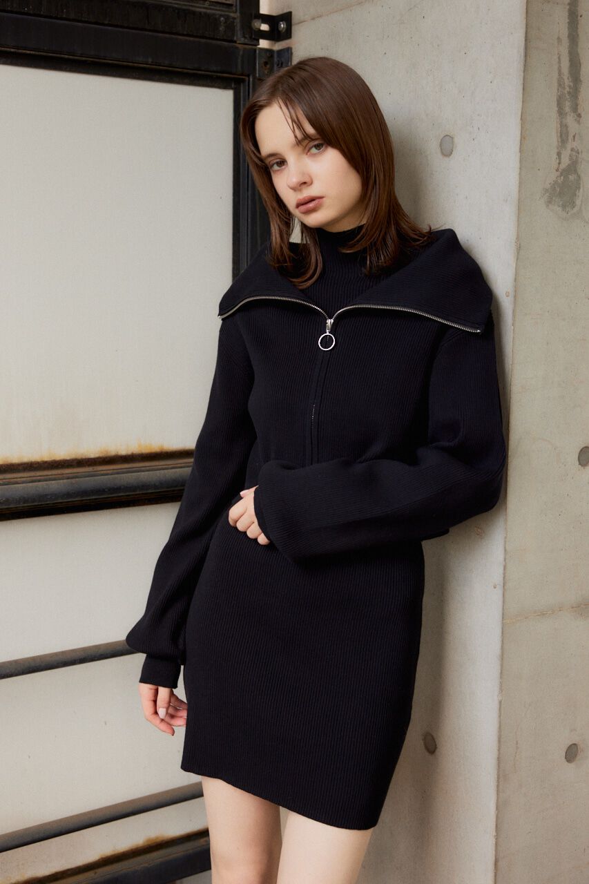 SLY「COLLAR ZIP 2P ワンピース」|ワンピース|