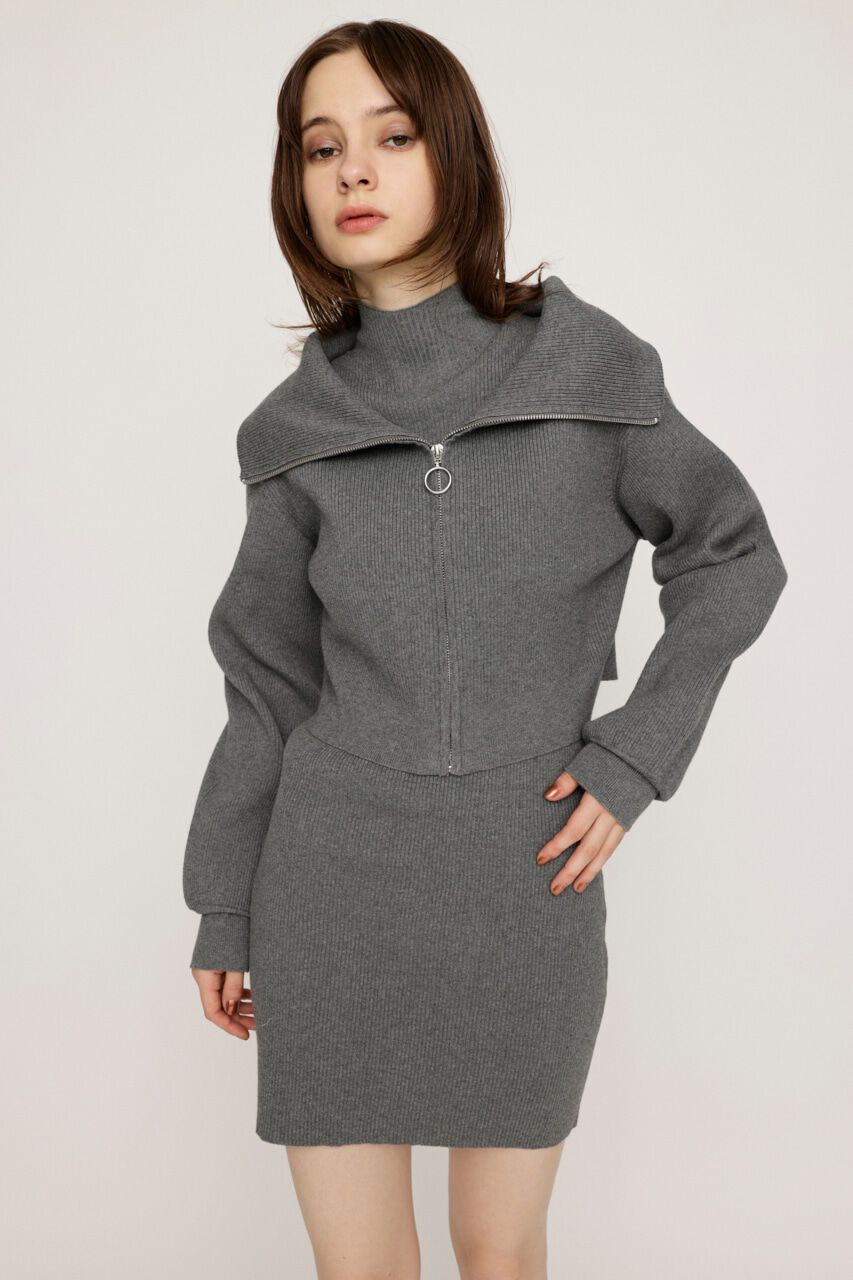 SLY「COLLAR ZIP 2P ワンピース」|ワンピース|