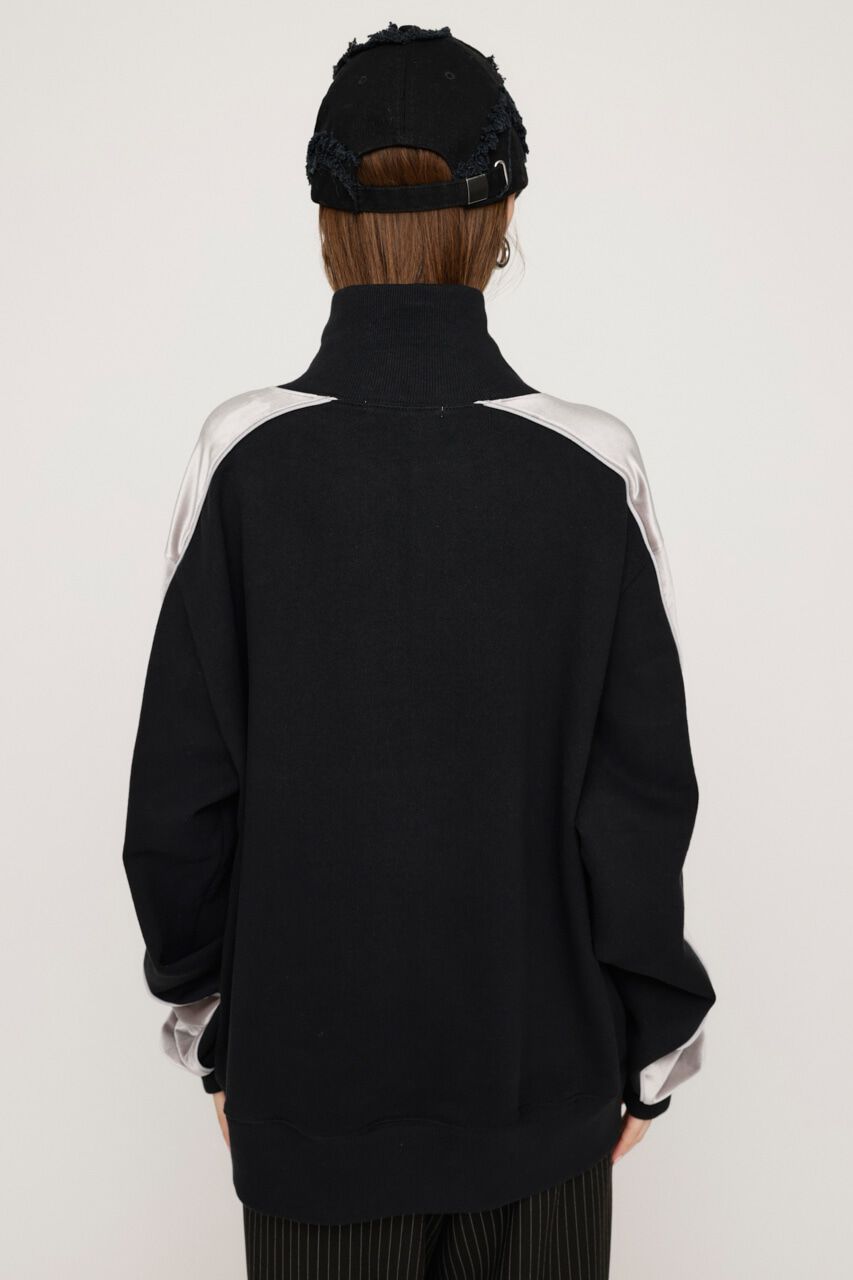 SLY「PIPING VELOUR HALF ZIP スウェット」|Tシャツ・カットソー|