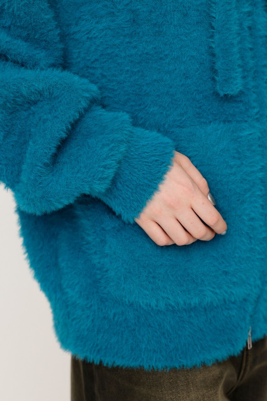 SLY「ZIP UP SHAGGY HOODIE」|パーカー|