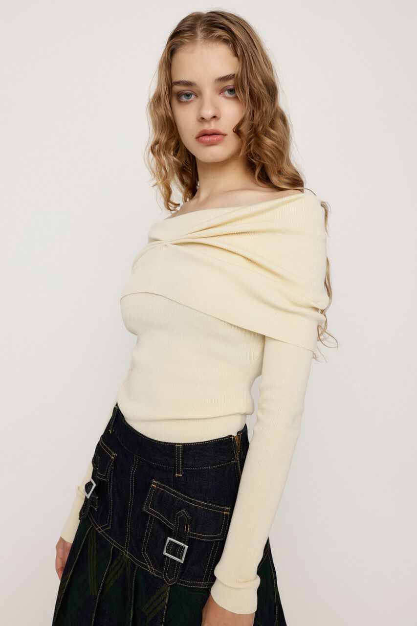 SLY「OFF SHOULDER KNIT トップス」|ニット・セーター|