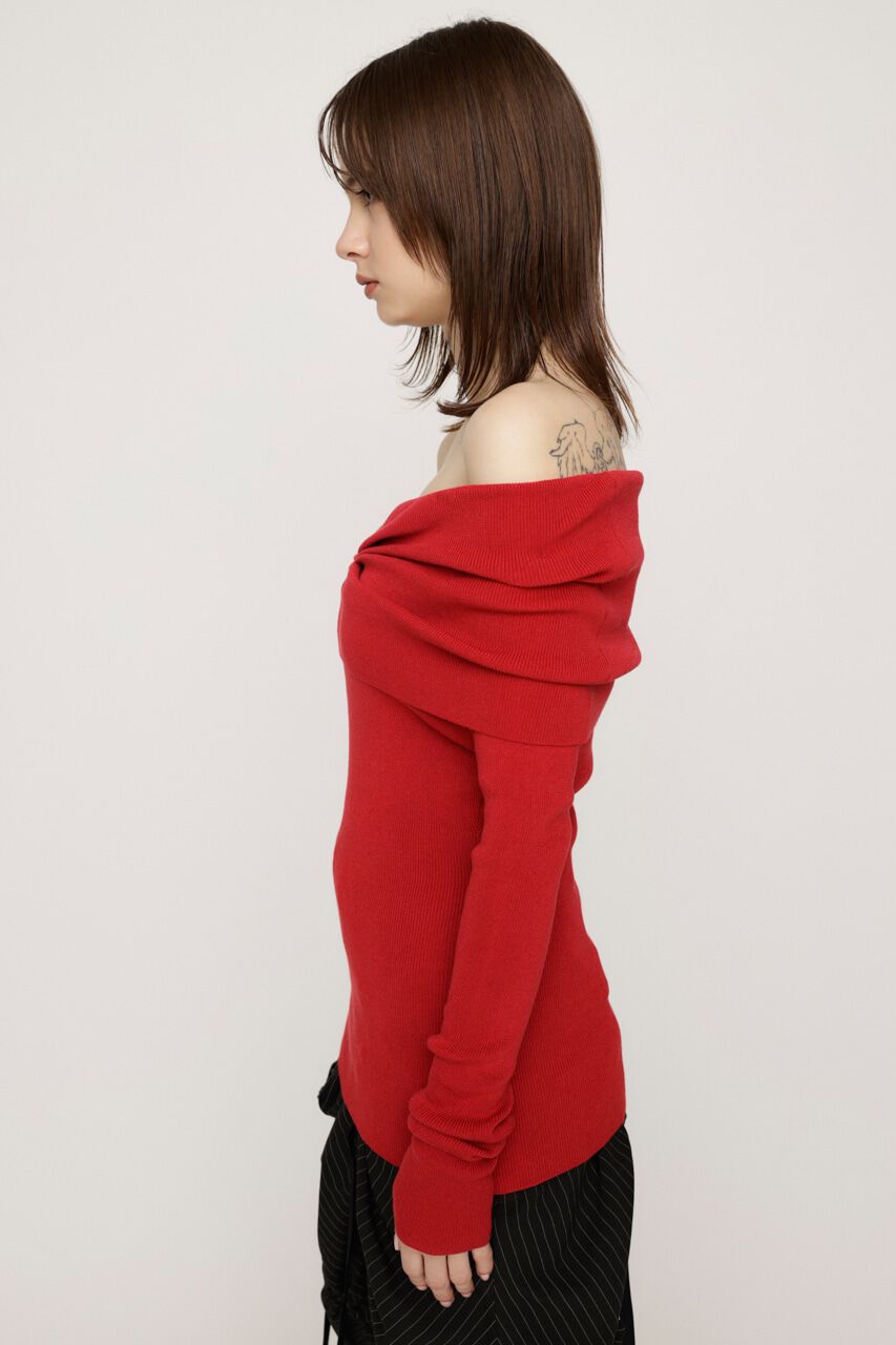 SLY「OFF SHOULDER KNIT トップス」|ニット・セーター|