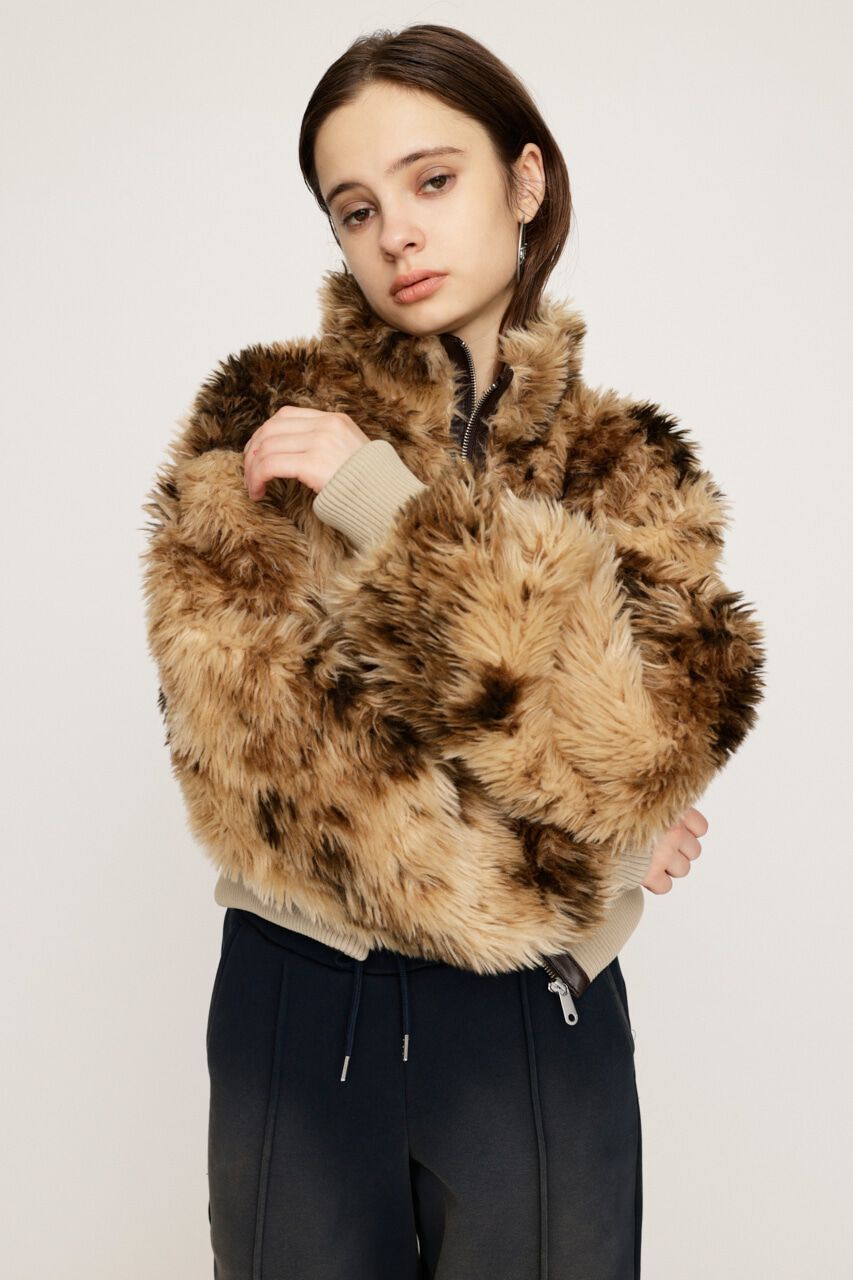 SLY「CURLY BOA CROP ブルゾン」|ブルゾン・スタジャン|