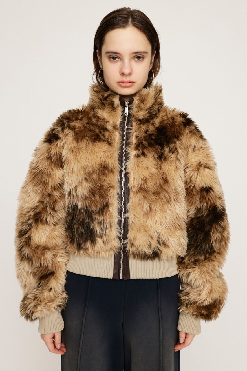 SLY「CURLY BOA CROP ブルゾン」|ブルゾン・スタジャン|