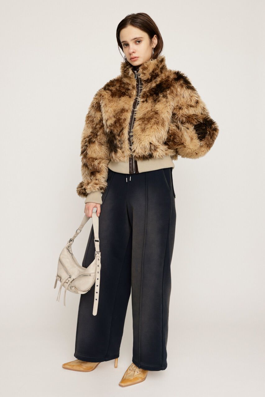 SLY「CURLY BOA CROP ブルゾン」|ブルゾン・スタジャン|