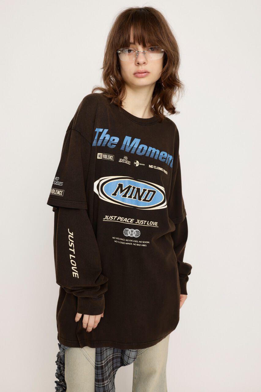 SLY「TM LAYERED C／N トップス」|Tシャツ・カットソー|BLK